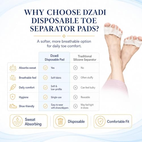 Disposable Toe Separators for Comfort & Hygiene - 12 Pairs