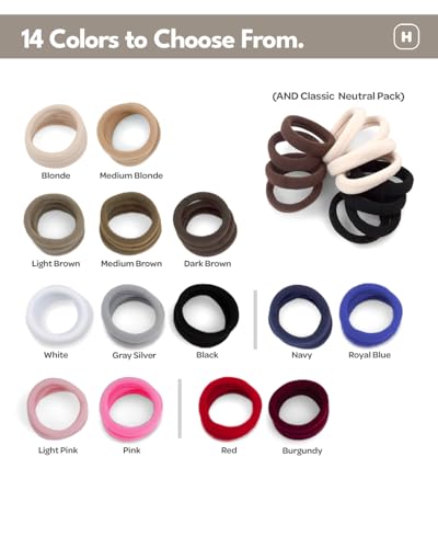 Cyndibands Seamless Hair Ties Blonde 12-Count No Damage