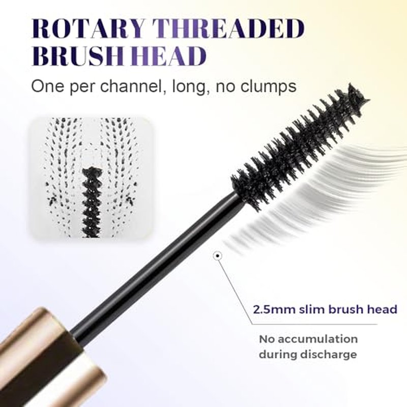 Nitvei Waterproof Quick-Dry Mascara for Longer, Fuller Lashes