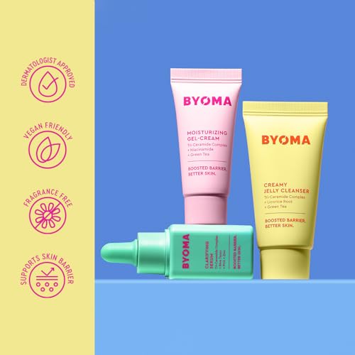 BYOMA So Clear Skincare Set – Cleanser, Serum & Gel Cream