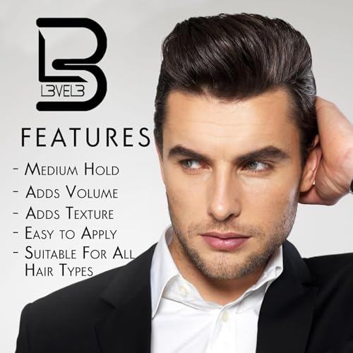 L3 Level 3 Hair Clay for Men - Extreme Hold Matte Finish, 150ml