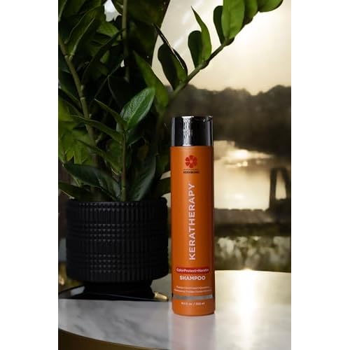 KERATHERAPY Keratin Infused Color Protect Shampoo, 10.1 fl. oz., 300 ml - Gluten Free Color Protecting Shampoo for Color Treated Hair with Kerabond Technology, Red Raspberry Oil, Omega 3 & 6