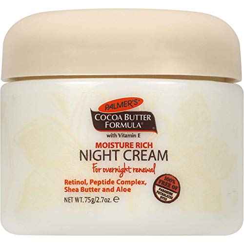 Palmer's Cocoa Butter Formula Overnight Moisture Rich Night Facial Cream, 2.7 Ounces (Pack of 6)