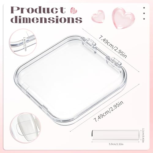 30-Piece Press On Nail Storage Box Set with Adhesive Tape