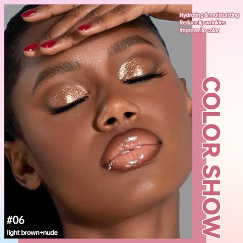 Noerrors 3-Piece Lip Combo Set with Liner & Gloss, Nude Brown & Pink