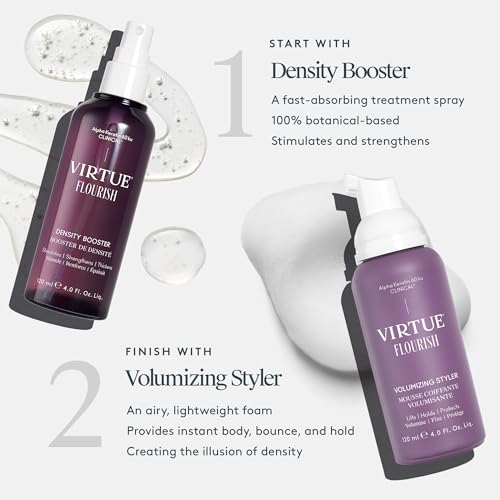 Virtue Flourish Density Booster Spray for Hair Growth | Thinning Hair Treatment