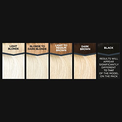 Blonde to Dark Brown Hair Lightener Powder - Lifts 6-9 Shades, 4 Sachets