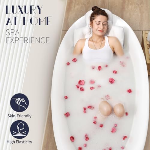 Full Body Bath Pillow with 5D Air Mesh & 160 Suction Cups