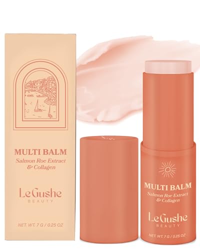All-in-One Face Balm Stick - Under Eye Brightener & Anti-Aging Moisturizer with Salmon Roe & Collagen - For Fine Lines & Wrinkles
