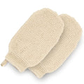 Hemp Bath Mitts for Exfoliation - Natural Shower Gloves for Men & Women (Set of 2)
