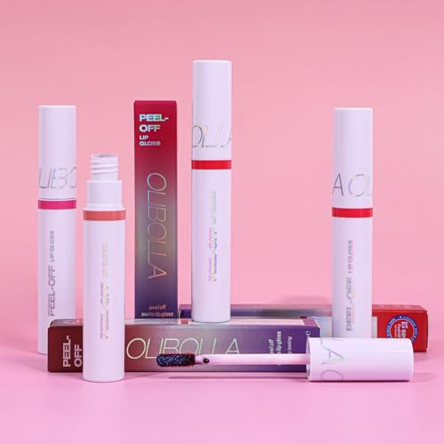 Peel Off Lip Stain-Matte Lip Tint, Long Lasting & Waterproof Tattoo Lip Color, Transfer-Proof, Smudge-Proof, Highly Pigmented Peelable Lip Color for Women