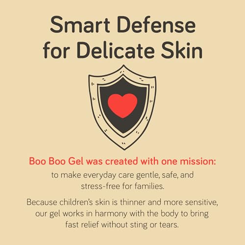 Boo Boo Gel for Kids I Gentle Hypochlorous Acid Skin Relief | Non-Stinging Cleaning Gel for Cuts, Scrapes, Bug Bites, Rashes & Minor Burns | Safe for All Ages, Alcohol-Free, Fast Soothing Care