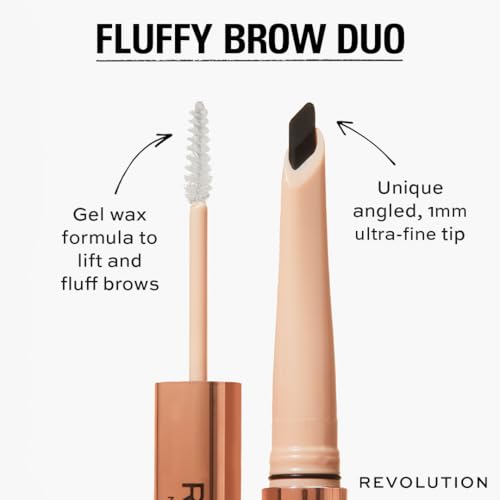 Fluffy Brow Filter Duo - 2-in-1 Eyebrow Pencil & Gel, Medium Brown