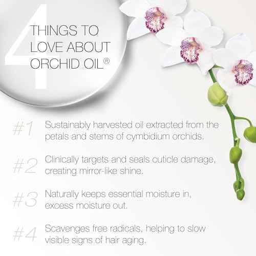 REDAVID Orchid Oil Ultra Nourishing Treatment - Luxury Hair Oil made from Cymbidium Orchids for Damaged, Curly Hair - Clinically Strengthens, Adds Protein & Hydrates Hair (1 Fl Oz Travel Size)