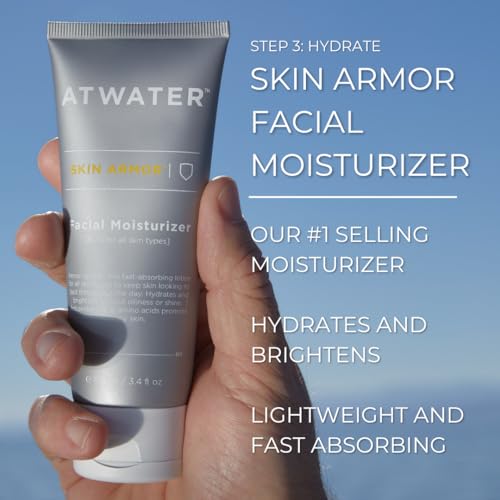 ATWATER Midnight Voyage Gift Set ? 3-Piece Men¡¯s Skincare Kit with Face Scrub, Eye Cream & Facial Moisturizer, Clean Skincare Set for Travel & Daily Hydration