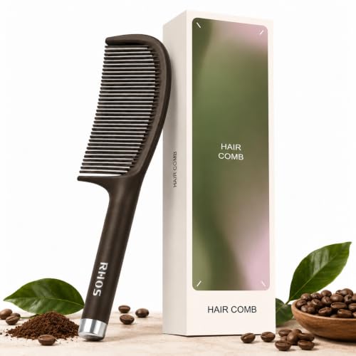 RHOS Fine Tooth Hair Comb for Styling & Detangling