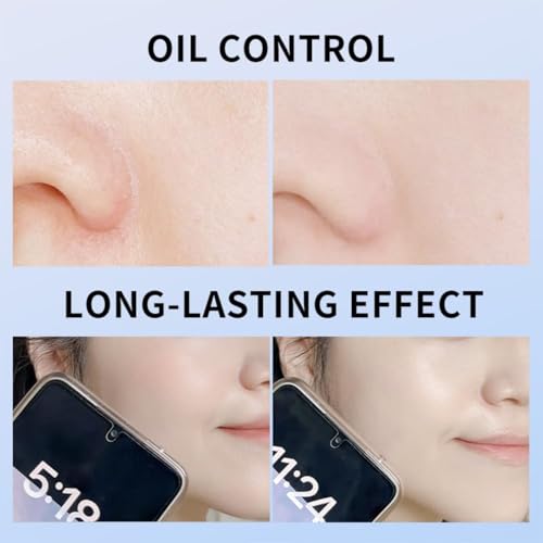 Oil Control Face Pressed Powder,Matte Smooth Setting Powder Makeup,Waterproof Long-Lasting Makeup Setting Powder,Oil Control Flawless Finish,Lightweight,Residue-Free (02 NATURAL BEIGE)