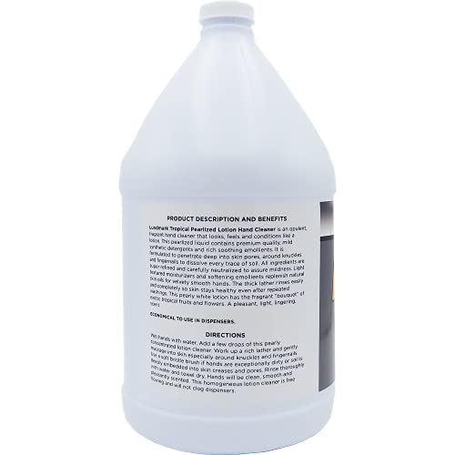 Lundmark Tropical Hand Cleaner, Pearlized Liquid Lotion Soap, 1-Gallon, 3302G01-4, Pack of 1