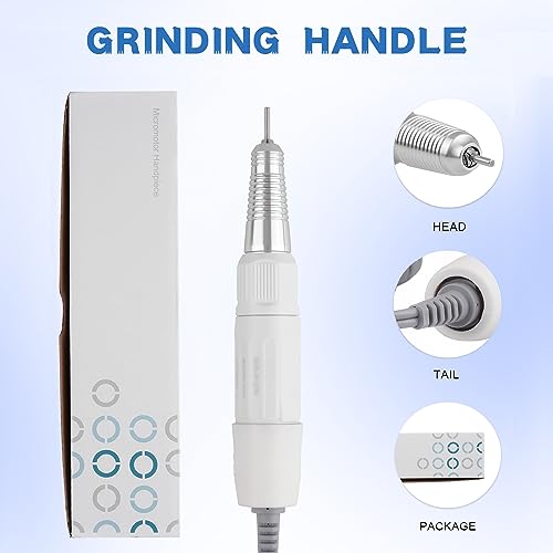 White Color SDE-H20N 30000RPM Electric Nail Art Drill Pen Handle Grinder Chuck 2.35mm/3.0mm/3.175mm Manicure Pedicure Tool Nail Drill Accessories