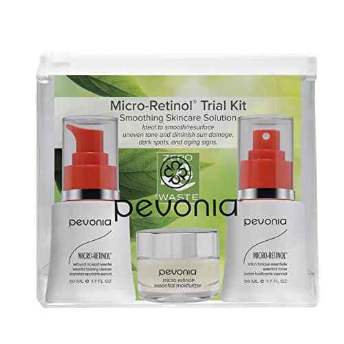 PEVONIA Micro-Retinol Trial Kit - Smoothing Skincare Solution, 11.68 fl. oz.