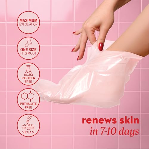 Onyx Professional Exfoliating Foot Peel Mask - Callus Remover (2 Pack)