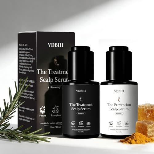 Plant-Based Hair Growth & Scalp Serum Bundle for Thinning Hair
