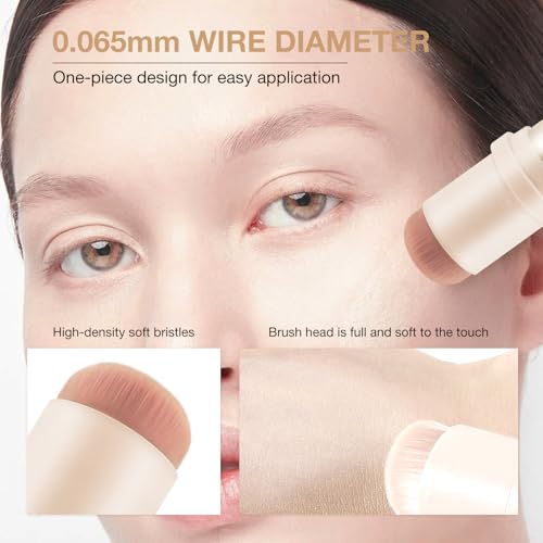 Full Coverage Concealer Stick with Brush - Waterproof Foundation