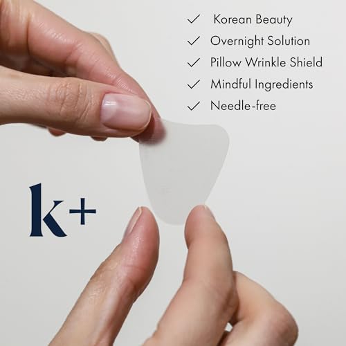 KPLUS K+ Wrinkle Patches for Forehead, Crow¡¯s Feet & Smile Lines ? Korean Overnight Patches with Hyaluronic Acid, Peptides & Adenosine (60 Count)