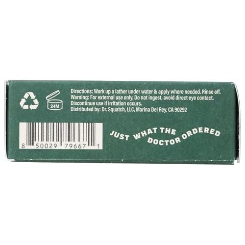Dr Squatch Soap Bar Snowy Pine Tar, 5 oz