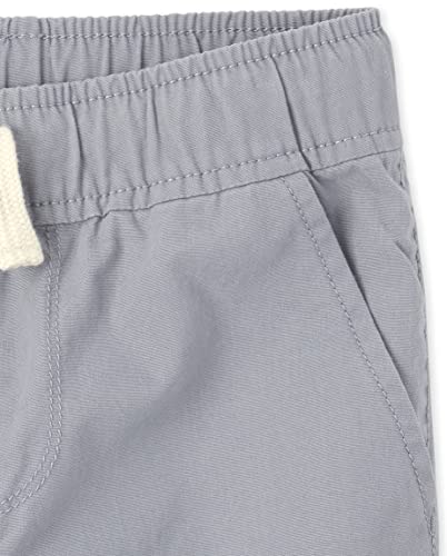 The Children's Place boys Pull On Jogger Shorts, Fin Gray, 5