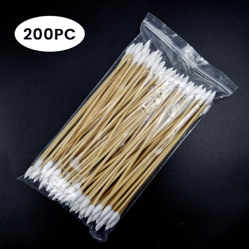 Double-Ended Gun Cleaning Swabs 6-inch Lint-Free Cotton for Firearms