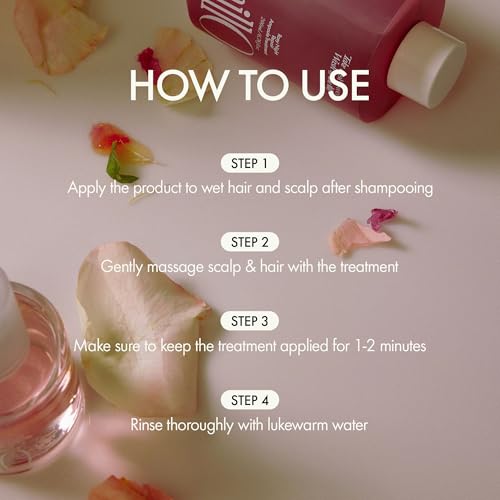 ANILLO Rosy Night Hair Ampoule - Damage Repair Treatment, 6.76 fl oz