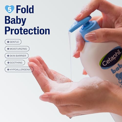 Cetaphil Baby Shampoo & Body Wash 2-in-1, Tear Free, 13.5oz 2-Pack