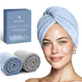 Quick Dry Microfiber Hair Towel Wrap for All Hair Types
