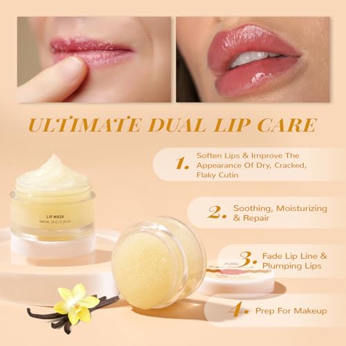ANAI RUI Vanilla Lip Scrub & Sleeping Mask Set