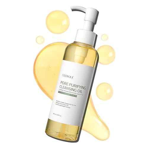 Pore Purifying Cleansing Oil ? Korean Face Wash with Centella, Tea Tree, Green Tea & LHA ? Gentle Makeup Remover for Sensitive, Acne-Prone Skin, Deep Pore Cleanser, 6.76 fl oz