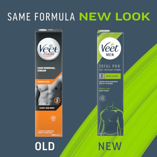 Veet for Men Hair Removal Gel Cream 200ml - Fast, Hydrating & Fragrance-Free
