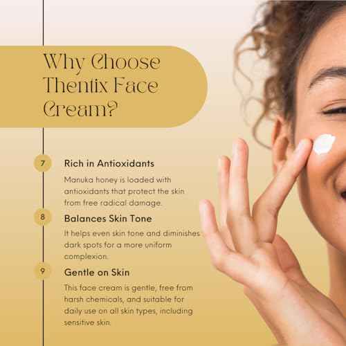 Face Cream with Manuka Honey, Moisturizer for Dry, Sensitive Skin, 2oz, Suitable for Women & Men