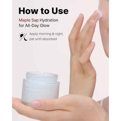 MAY COOP Raw Moisturizer Face Cream ? Daily Hydrating Cream with Maple Sap for Deep Hydration, Softening & Nourishing - Korean Skincare, Vegan Clean Beauty, 2.8oz.