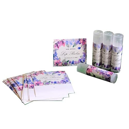 Assorted T5 50pcs Lip Balm Labels - Paper Stickers for Lip Balm Containers