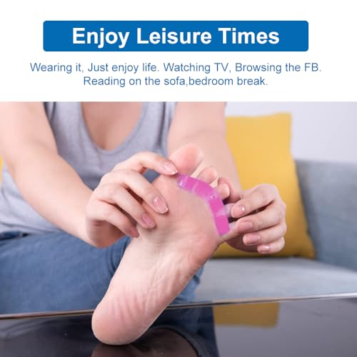 Gel Toe Separators for Pedicure & Nail Polish - Blue & Pink Set