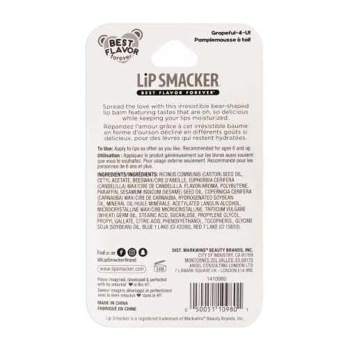 Lip Smacker Sugar Bear Lip Balm Grapeful-4-U (Pack of 2)