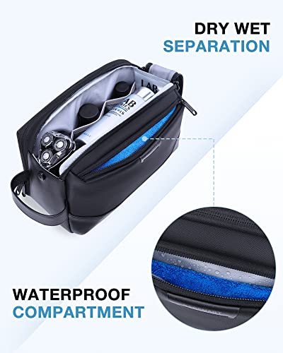 BAGSMART Large Travel Toiletry Bag for Men, Water-Resistant Dopp Kit