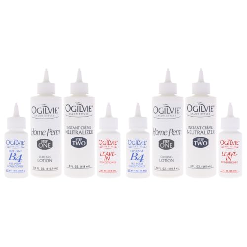 Ogilvie Salon Styles Home Perm Kit for Thin & Color-Treated Hair