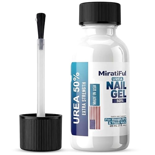 Miratiful Urea 50% Nail Gel for Thick Toenails & Calluses with Brush Applicator