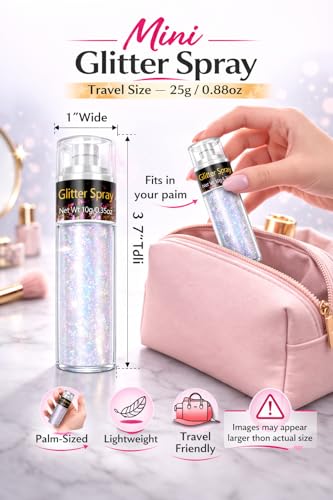 Sovano Holographic Body Glitter Powder Spray - 10g