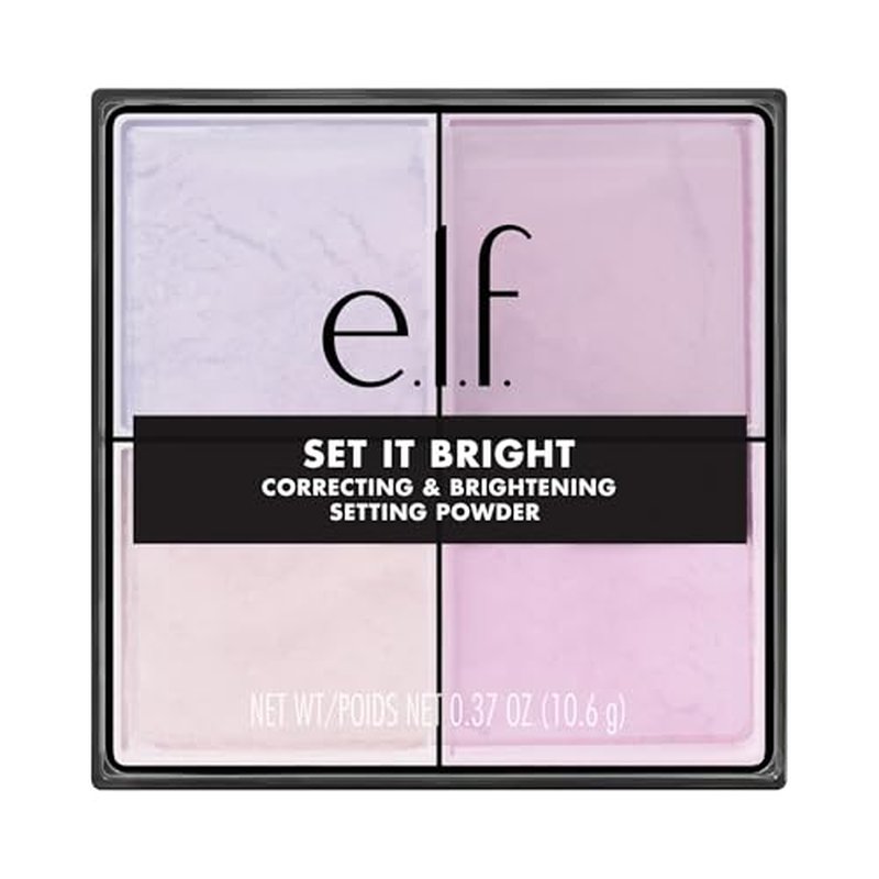 e.l.f. Set It Bright Powder Quad - Vegan Loose Setting Powder
