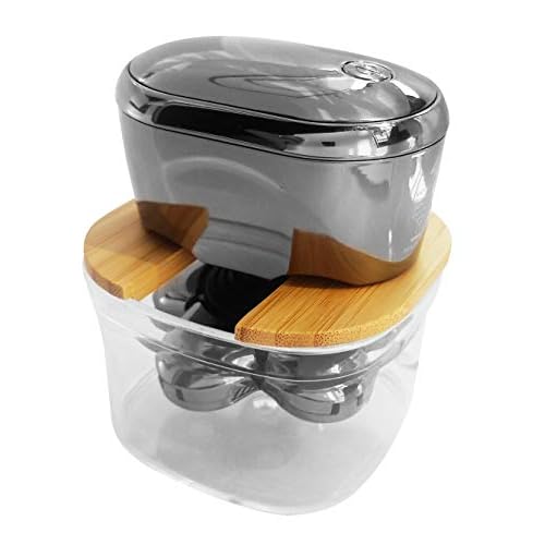 FitSand Bamboo Electric Head Shaver Rinse Stand Compatible with Remington XR7000 Balder Pro Rotary Shaver