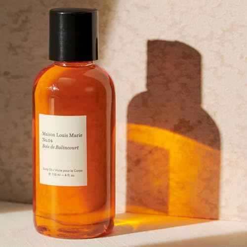 Maison Louis Marie - No.04 Bois de Balincourt Natural Body Oil | Luxury Clean Beauty + Non-Toxic Fragrance (4 fl oz | 118 ml)