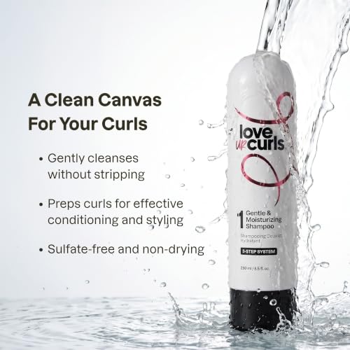 Love Ur Curls 17oz Curly Hair Shampoo & Conditioner Set - Moisturizing & Hydrating
